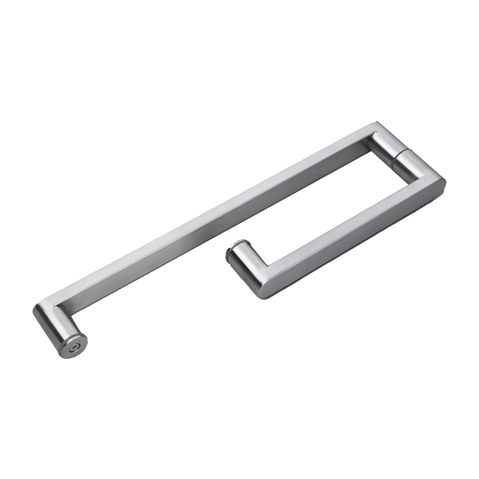 DFGHNBVC Glass Door And Window Handles Bathroom Door Handle For Glass Door,Full Polished Stainless Steel Finish Push And Pull Glass Door Handle - Glass Door Hardware Accessories,300Mm+450Mm