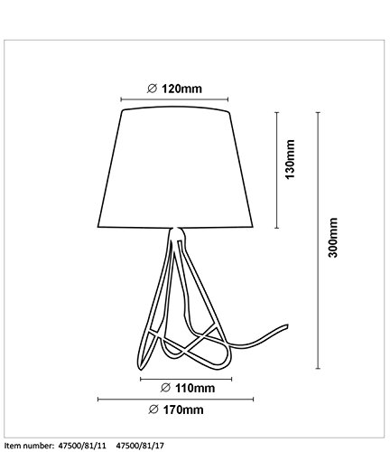 Lucide GITTA - Lampe De Table - Ø 17 cm - Chrome