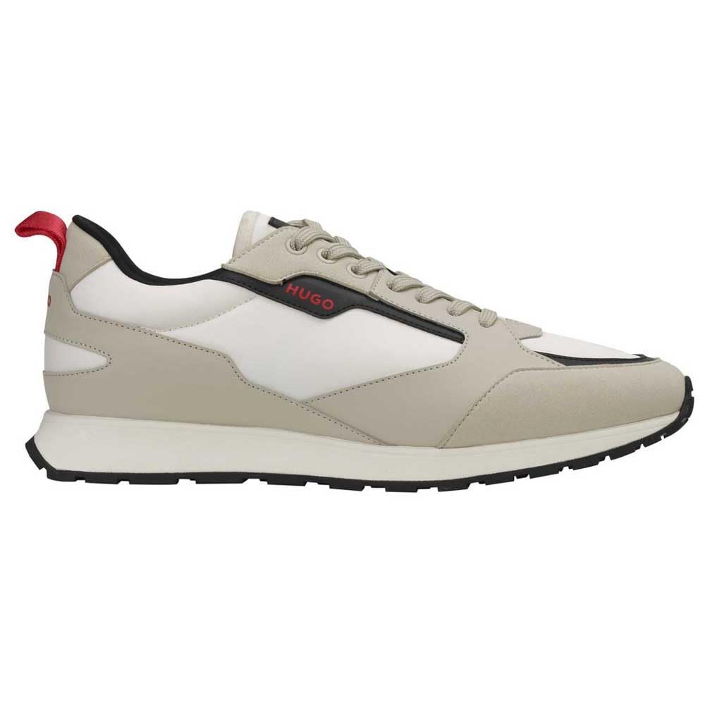 HUGO Men's Icelin Runn Pumf N Trainers, Light Beige, 6.5 UK