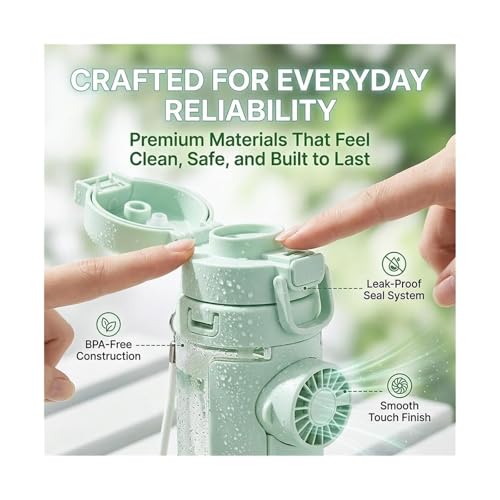 Bouteille d'eau de refroidissement contre la chaleur avec ventilateur portable - 6