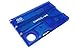Swiss Card Tool Wallet Credit Card Multitool Bundle with Emergency Escape tool and pocket pliers (Sapphire Blue)