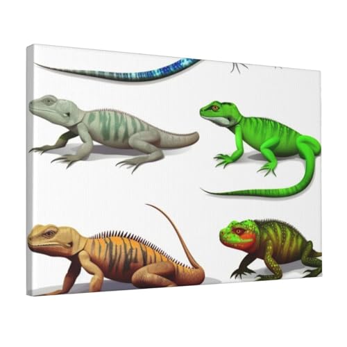 Affiche lézard art mural impression sur toile décoration maison chambre moderne 30x45