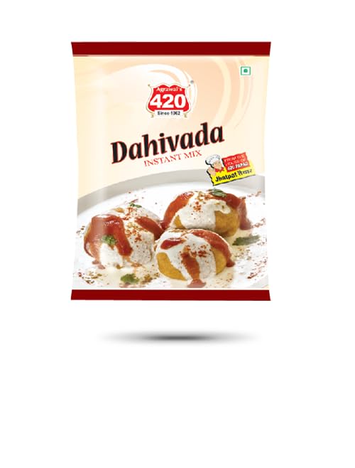 Agrawal's 420 Dahi Vada Mix | Authentic Instant Indian Snack | Easy to Prepare Crispy & Fluffy Vadas in Minutes | Pack of 1, 200g-image-29