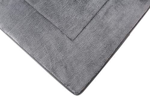 FABBRICA HOME Ultra-Soft Extra-Thick Memory Foam Extra Long Bath Runner Mat (2 ft x 6 ft, Slate Grey)