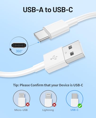 Image of Extra Long USB C Cable Fast Charging 15FT, Long USB A to USB C Cable for Apple iPhone 17 16 15 Charger Cord 5m,Type C Cable C Charger for iPhone 17 16 15 Pro Max /16 15 Plus /iPad Pro /Google-2Pack