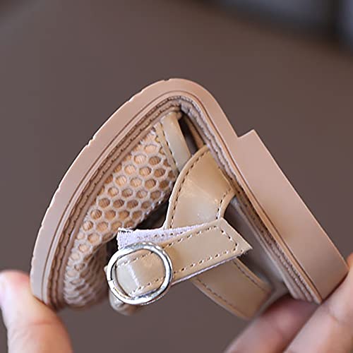 Girls' Mesh Sneakers Hollow Closed Toe Sandals Non Slip Daily Casual Shoes for Toddler Little Jelly Sandals for4