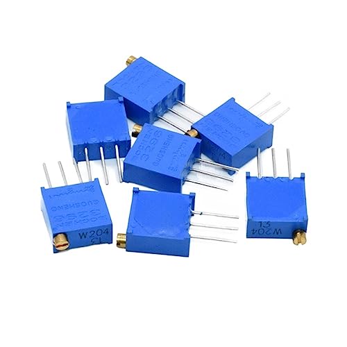 WHWRCADV 50 Pcs 3296W 3296 50 100 200 500 Ohm 1K 2K 5K 10K 20K 50K 100K 200K 500K 1M Ohm 103 100R 200R 500R Trimpot Trimmer Potentiometer(5K Ohm)