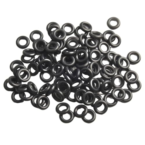 EaseSunny 100pcs Fuel Injector Seal O-rings 7.52x3.53mm Rubber Gaskets for BMW Ford Bosch Engines Easy Install Replacement Parts