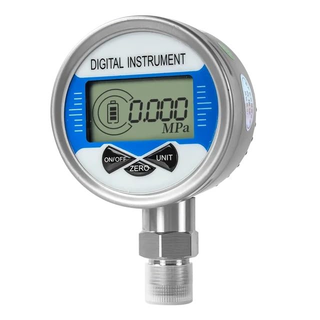 Manómetro Digital de 100 mm con Pantalla LCD, M20 x 1,5, medidor de presión hidráulica, de 1 a 600 Bar (0-25 MPa)