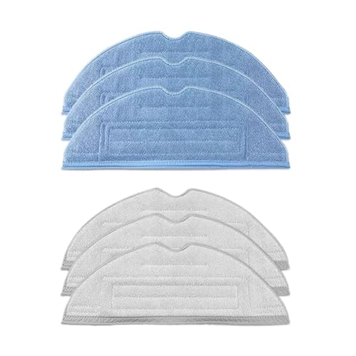 �􂦂čė��p�\�ȃ��b�v�z�p�b�h�����p�A�݊���������܂����{���b�N S7 Max Maxv T7Splus�|���@���{�b�g�Ή� �_�u���o�C�u���[�V���� �R��(6PCS BIUE AND GREY)