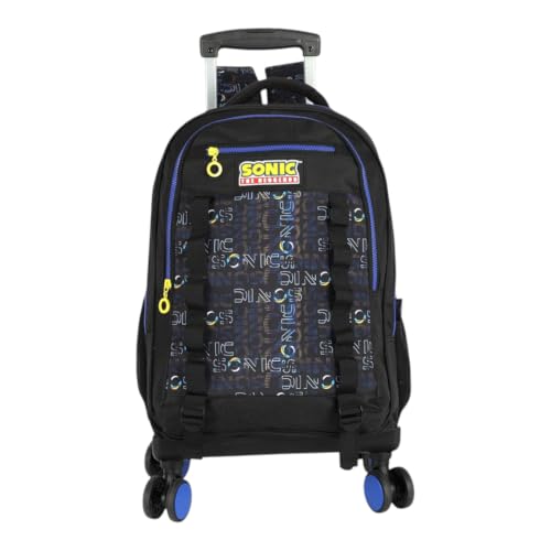 Mochila Escolar Rodas 360º E Costas Sonic Meninos
