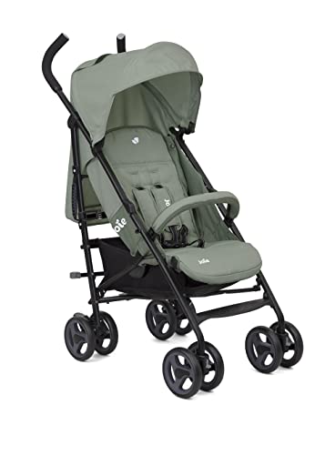 Joie Nitro LX Poussette Canne Légère et Compacte, Poussette Voyage Pliable 7,7 kg, Dossier Inclinable Position Allongée, Suspension Intégrale, Vert Laurier