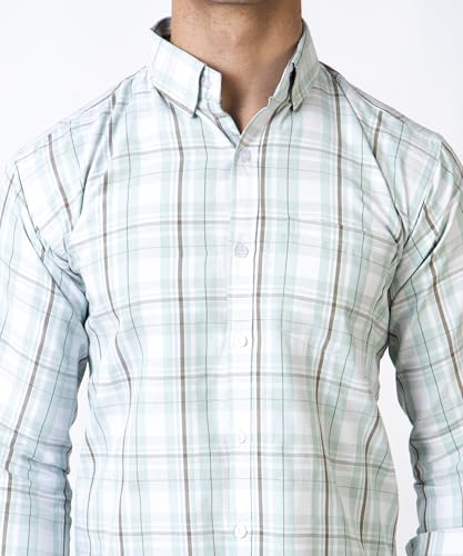 Image of TrapNation Men's Checkered Regular Fit Shirt