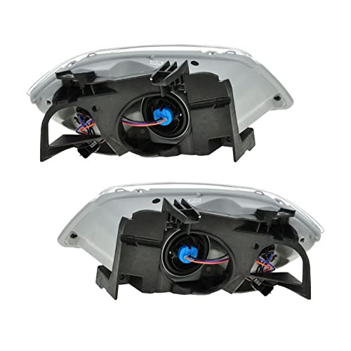 1A Auto Chrome Headlights Headlamps W/Brackets Left & Right Pair Set For 05-10 Cobalt #TOP2