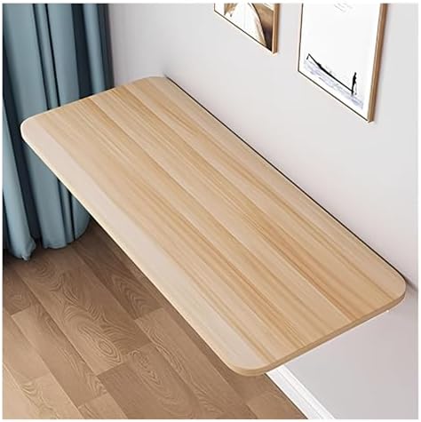 Light Walnut Wall-Mounted Drop Leaf Dining & Folding Table Space-Saving Laundry & Office Desk Compact Floating Workbench for Laptops Versatile Home Solution