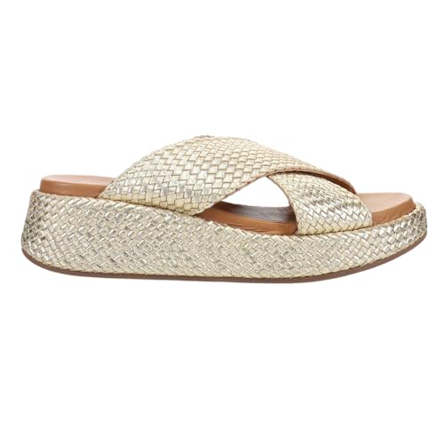 Seychelles Femme Key West Metallic Leather Sandale cale, Or, 37 EU