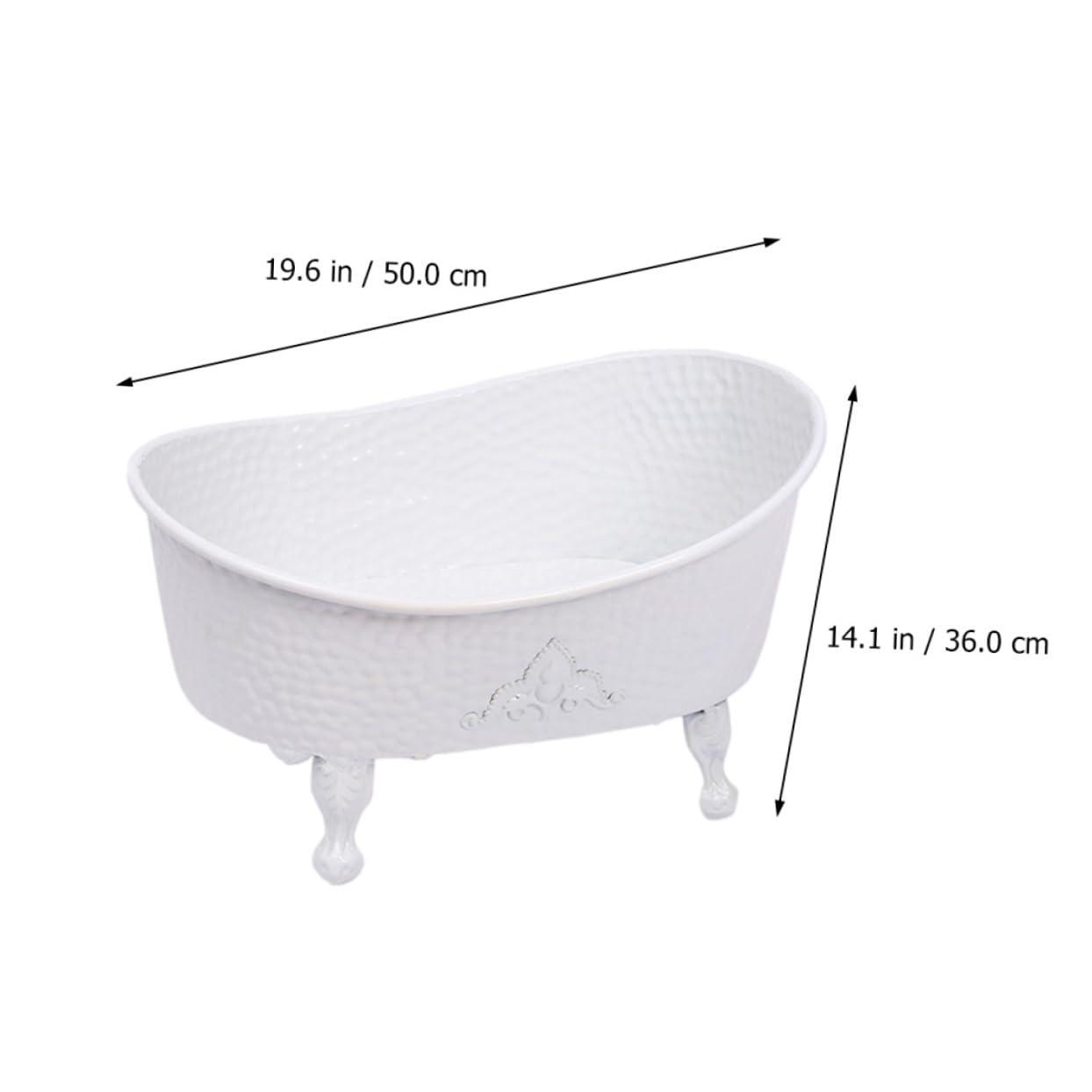 FUNOMOCYA 1pc Baby Photo Tub Newborn Photography Bathtub Prop Smooth Iron Material