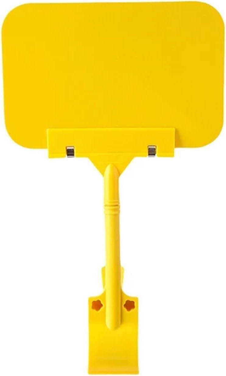 Support de panneau, clips de panneau 10 pièces rectangle de tableau noir double face en plastique