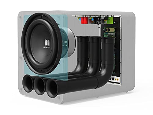 Image of Monolith THX Ultra Certified 2000 Watt Powered Subwoofer - 13-Inch, Massive Output, Low Distortion, for Studio and Home Theater Systems, Black Ash Finish