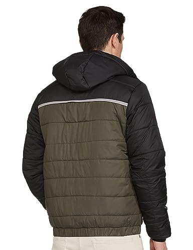 Image of The Indian Garage Co Green Slim Fit Long Sleeve Solid Zipper Jacket