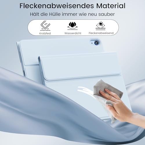 GKABXY Hülle mit Tastatur für iPad A16 11/10 Generation 2025/2022, 11/10.9" – Ansicht 4