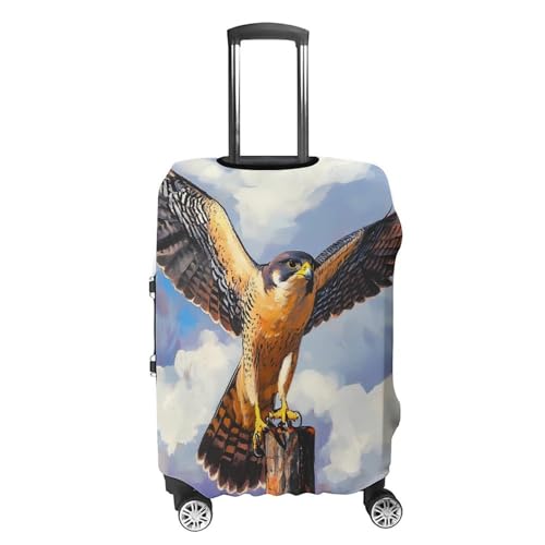Beautiful Peregrine Falcon Bird Luggage Cover Protector Printed Washable Anti-Scratch Travel Suitcase Covers XL4