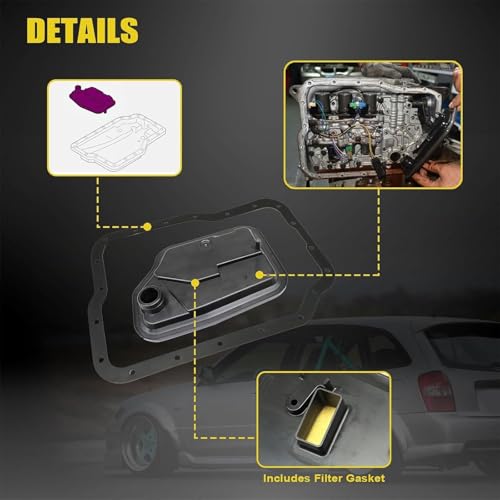 Image of SecosAutoparts 4F27E Transmission Shift Solenoid & Filter Kit, Fit for Mazda Protege 3 5 6 1999-2010, Compatible with Ford Focus Transit Connect 2000-2013, Replace# XS4Z7A098AB FN01-21-500 4F27E