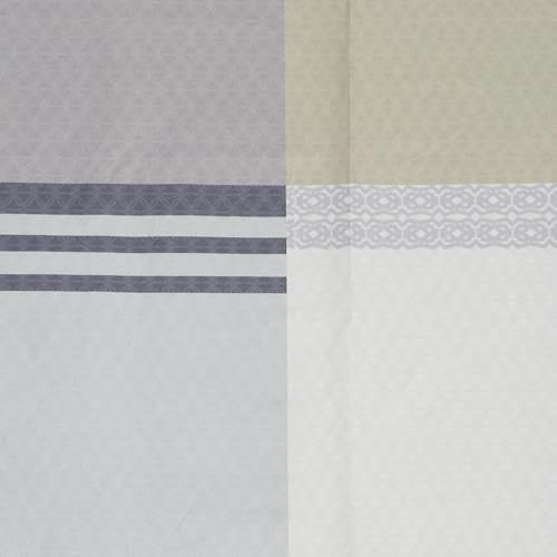 Image of Signature Digital Print Geometric Designs Super King Size Bedsheet - 108 x 108 inches | 100% Cotton-Feel Soft Fabric | Fade-Resistant Colors | 2 Matching Pillow Covers (Urban Regent)