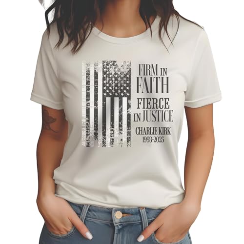 Comfort Colors Charlie Kirk Memorial Shirt – American Patriot Tee – Faith-Based Conservative Activist Political Tribute T-Shirt Multi