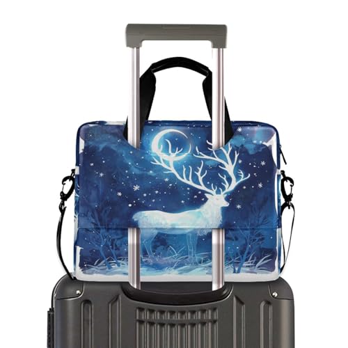 Bolsa Maletín para Laptop 15.6" con Asa y Correa Azul miniatura 4