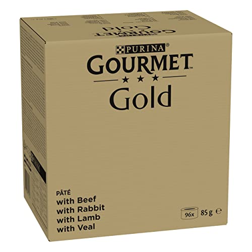 GOURMET GOLD Mousselines chat difficile recettes au bœuf et veau 96 boîtes