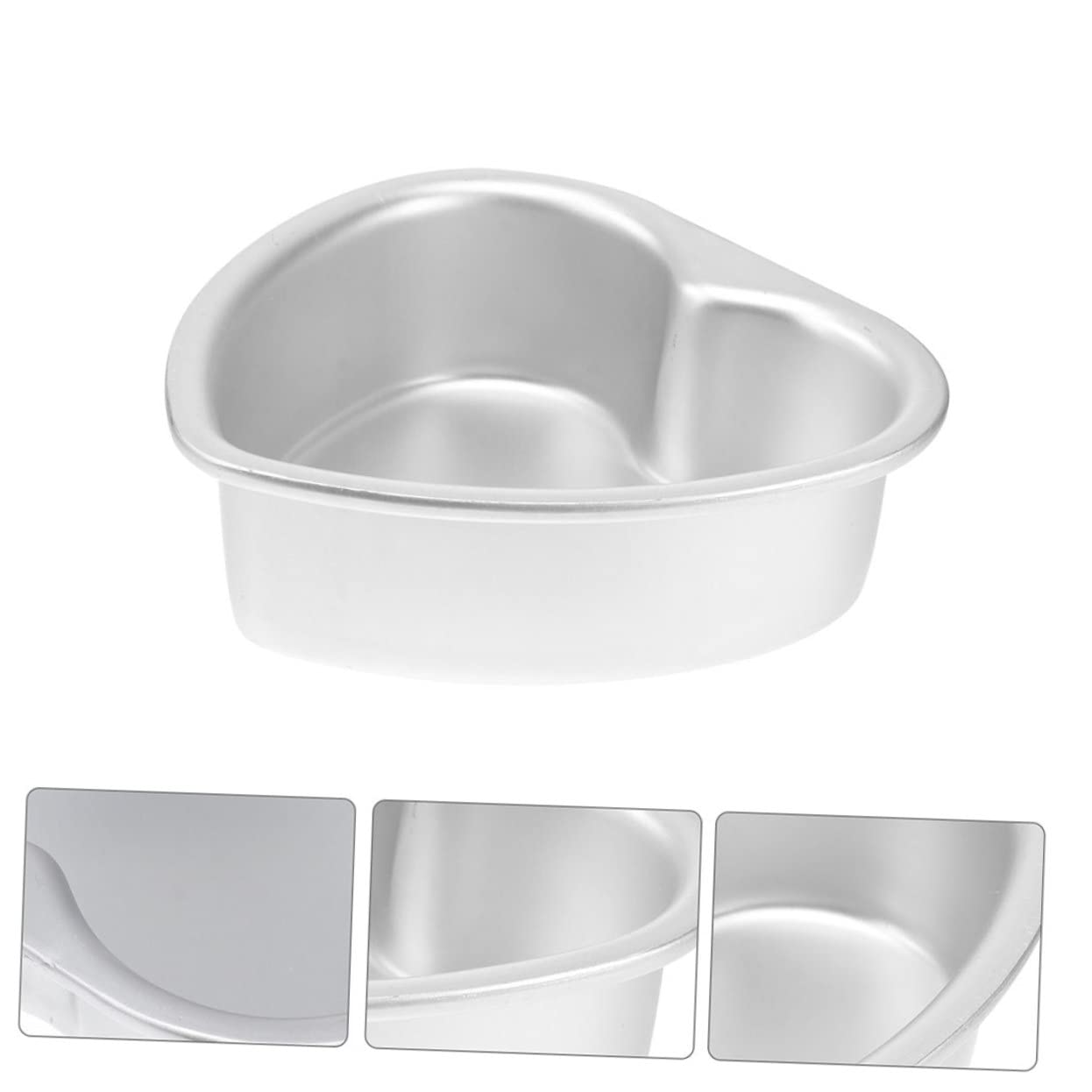 Amosfun 8 Piezas Molde De Pastel De Corazón Mini Moldes Para Tarta De Queso Bandejas Para Hornear Para Moldes Para Pasteles En Forma De Corazón Moldes Para Hornear Pasteles De Queso