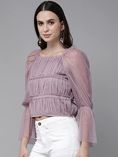 Image of Rare Women's Solid Regular Fit Blouse