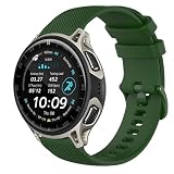 GIOPUEY Cinturini Compatibile con Amazfit Cheetah 2 PRO, Morbido Silicone Cinturino [Resistente all'Usura] [Traspirante] - Dark Green