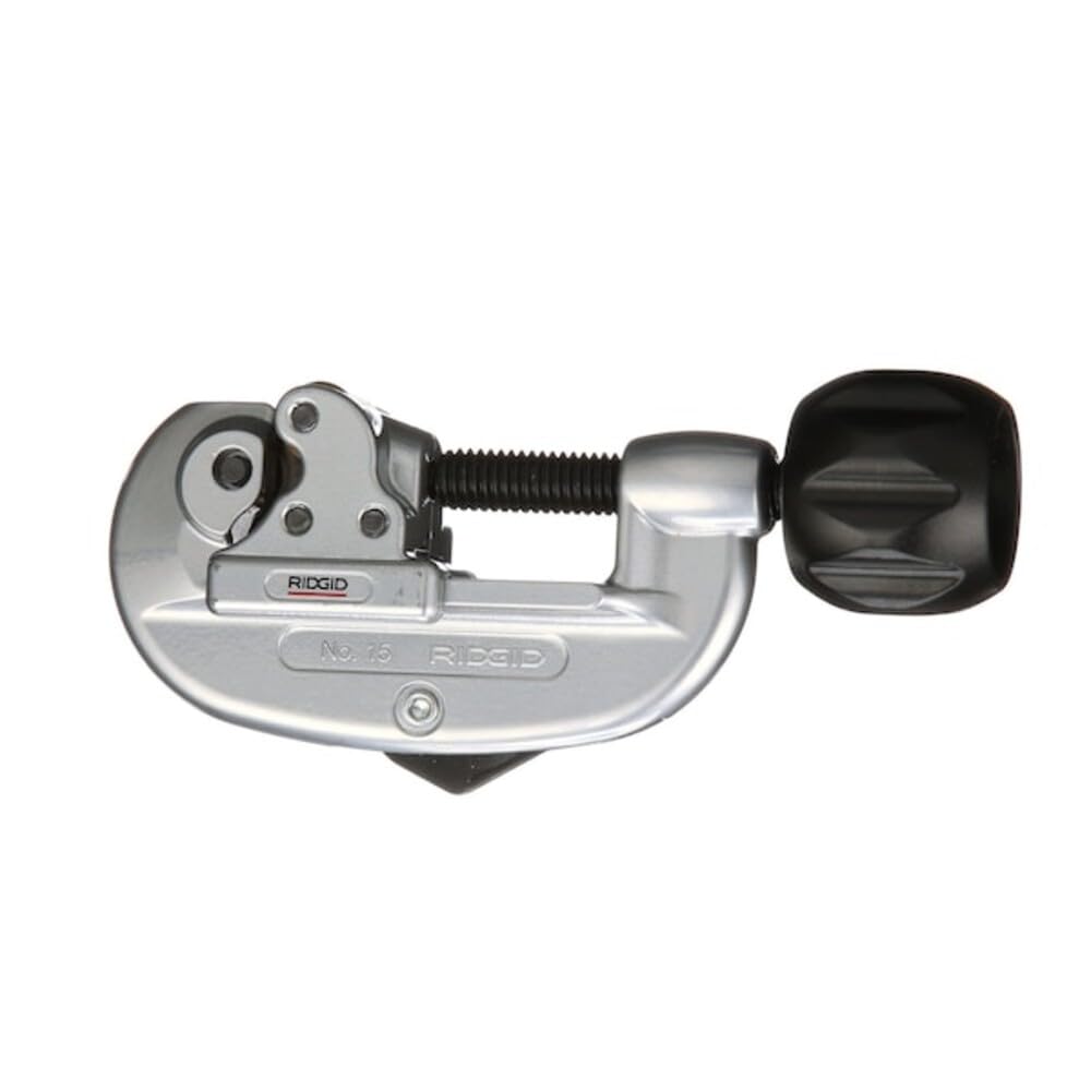 RIDGID 32925 Modelo 15 Cortatubos de avance de tornillo con cuchilla para servicio pesado, Cortatubos de 4,8 mm a 29 mm