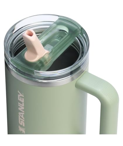 Image of STANLEY Quencher ProTour Flip Straw Tumbler with Leakproof Lid 40 oz | Built-In Straw and Handle | Cup Holder Compatible for Travel | Insulated Stainless Steel Cup | BPA-Free | Lichen