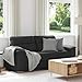vidaXL 2-Sitzer-Sofa Schwarz 140 cm Kunstleder, 2-Sitzer-Couch, Zweisitzer-Sofa