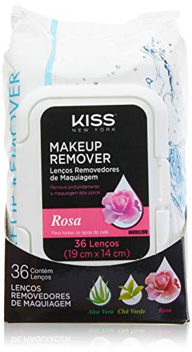 Lenço Demaquilante, Kiss New York, Rosa