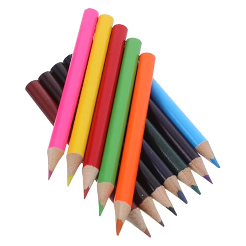 FUNNETOYU 60個 ミニ 色鉛筆 用 色鉛筆 教室用 ミニ 教室 お絵かき 鉛筆 学生用 幼児用 かわいい 鉛筆