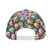 Fashionable Baseball Cap Easter Eggs Flower Art Dad Cap for Women Men Teens, Fitted Quick Dry Golf Cap Headwear