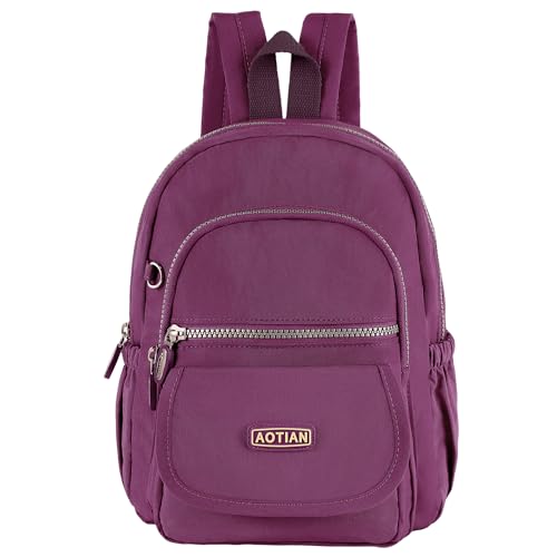 AOTIAN Mini Rucksack Für Mädchen Und Damen Leichtgewicht Kleine Lässiger Daypacks Tasche 7 Liter Violett AOTIAN Mini Rucksack Für Mädchen Und Damen Leichtgewicht Kleine Lässiger Daypacks Tasche 7 Liter Violett