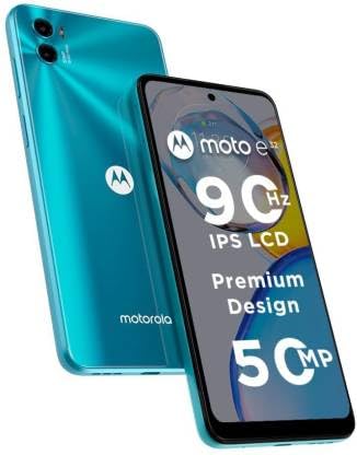 Image of (Refurbished) Motorola E32 (Arctic Blue, 4GB RAM, 64GB Storage)