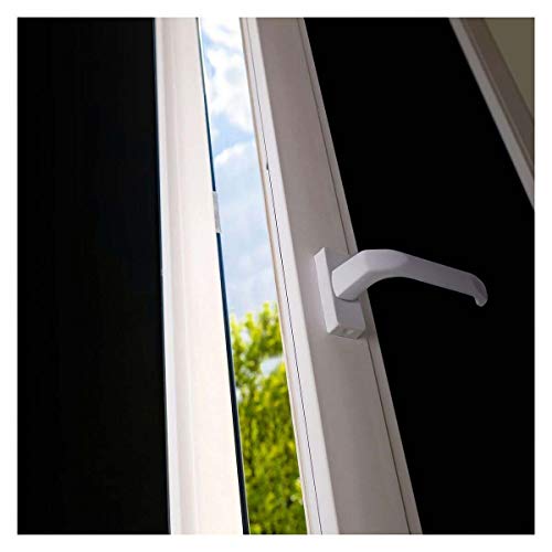 Image of CVANU Privacy Window Tint for Home Solar Film Heat Control Window Film Black Out Office Privacy Glass Window Sticker Smooth Glass, 24''x12''