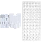 GORILLA GRIP Wall Hooks, 5 Pack, White and Shower Mat, 21x21, Clear Bundle