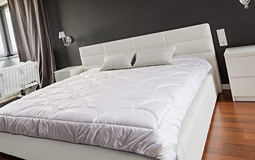 Merino Wool Lujoso edredón de Lana de Alpaca de Peso Medio Natural Todo el año/Temporadas Edredón de Alpaca hipoalergénico (120 x 150 cm)