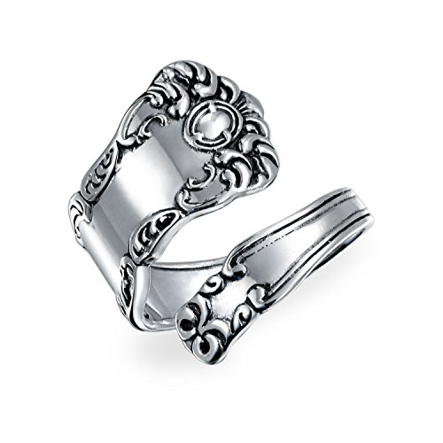 Bague cuillère boho argent 925 ajustable à offrir pour homme et femme