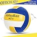 TengisLuky Soft Touch Volleyball Kit - Official Size 5 PU Leather - Indoor Outdoor Volleyballs for Beach Play, Game,Gym,Training -Includes Ball Pumpwith Pump Needles