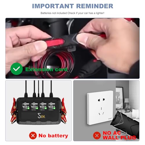 image for SGEOYPIL GC004 X-Connect Extension Cable Accessory for NOCO Genius Sma