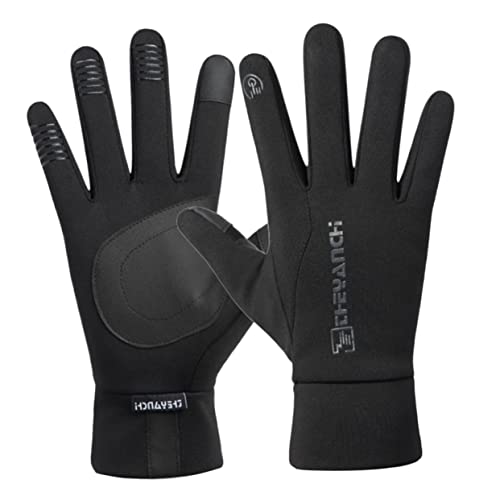 GALPADA 1 Pair Outdoor Riding Gloves Winter Warm Touch Screen Cycling Gloves Non Slip Windproof All Finger Design for Enhanced Comfort and Performance Cold Weather