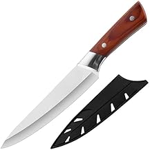 Meat Cleaver 1PCS Butcher Kitchen Knife Set Stainless Steel Slaughter Boning Knife for Meat Bone Fish Fruit Vegetables Slicing Chef Knife (Pack of 1)